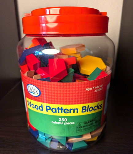 Didax wood pattern blocks 250 - didax,
