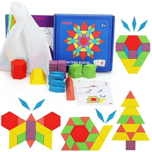 Gemem 155 pcs wooden pattern - gemem,