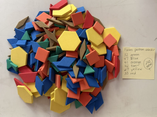 Pattern blocks foam set - blocks,