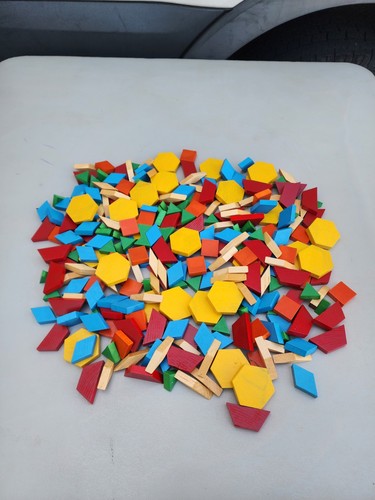 Wood pattern blocks - wood,