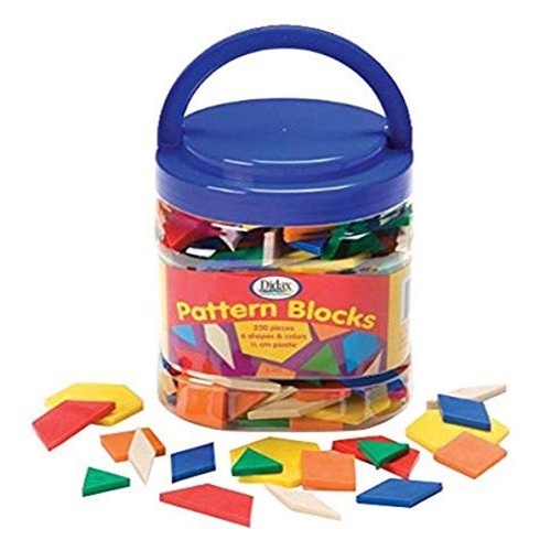 Pattern blocks educational toy - pattern,