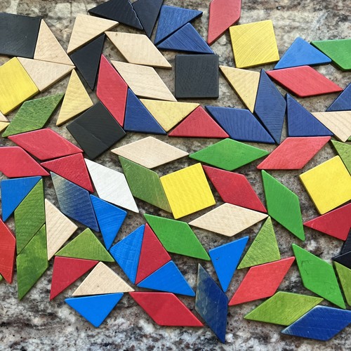 Vintage colorful geometric
