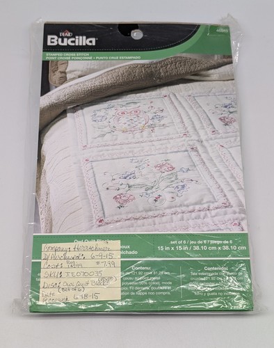 Bucilla plaid stamped cross - bucilla,