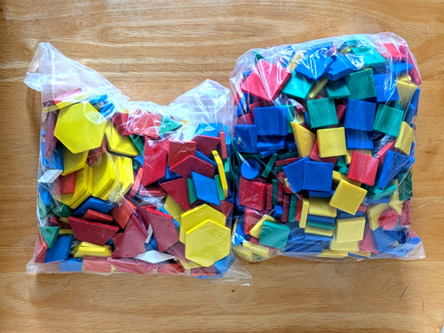Pattern blocks lot - pattern,