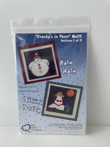 Frosty town quilt pattern - quilt,