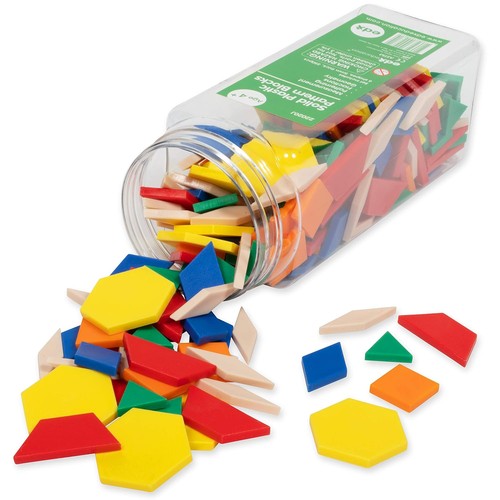 Plastic pattern blocks - plastic,