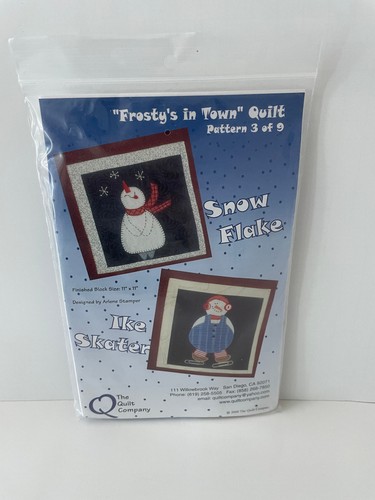 Frosty town quilt - in, pattern