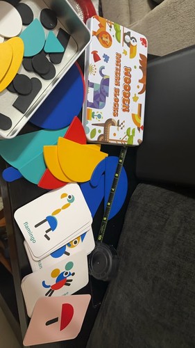 Wooden pattern blocks - wooden,
