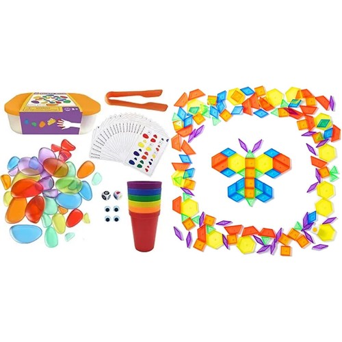 Rainbow stacking stones - rainbow, –